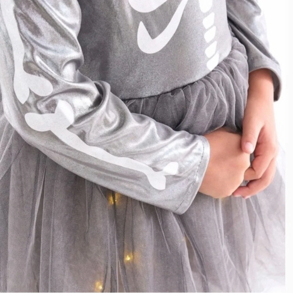 Pottery Barn Kids Light Up Tulle Skeleton Costume - Picture 6 of 11